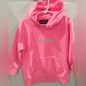 4T Girls- Talentless neon pink hoodie! Excellent condition - 100% cotton